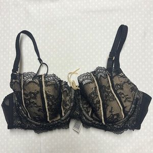 DKNY lace balconette bra